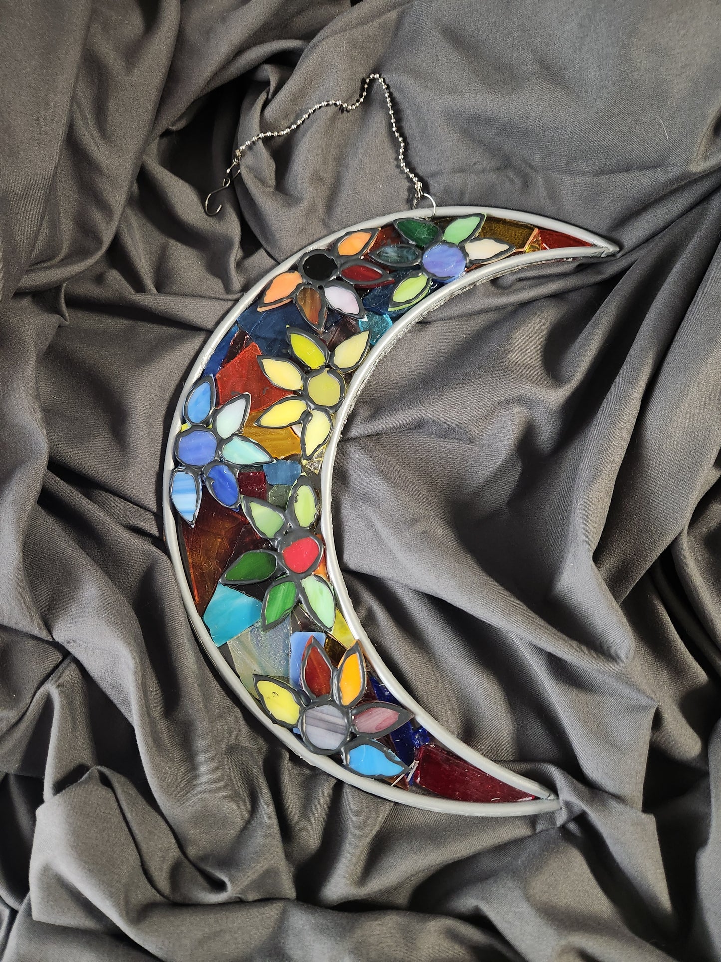 Moon stained glass SunCatcher