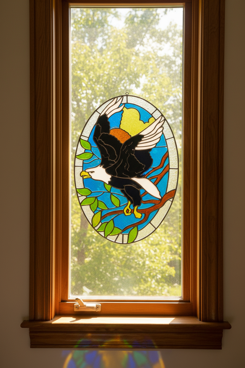 Eagle stained resin