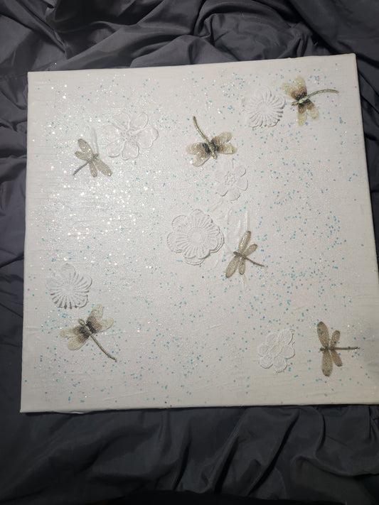 Lace Canvas- Dragonflies